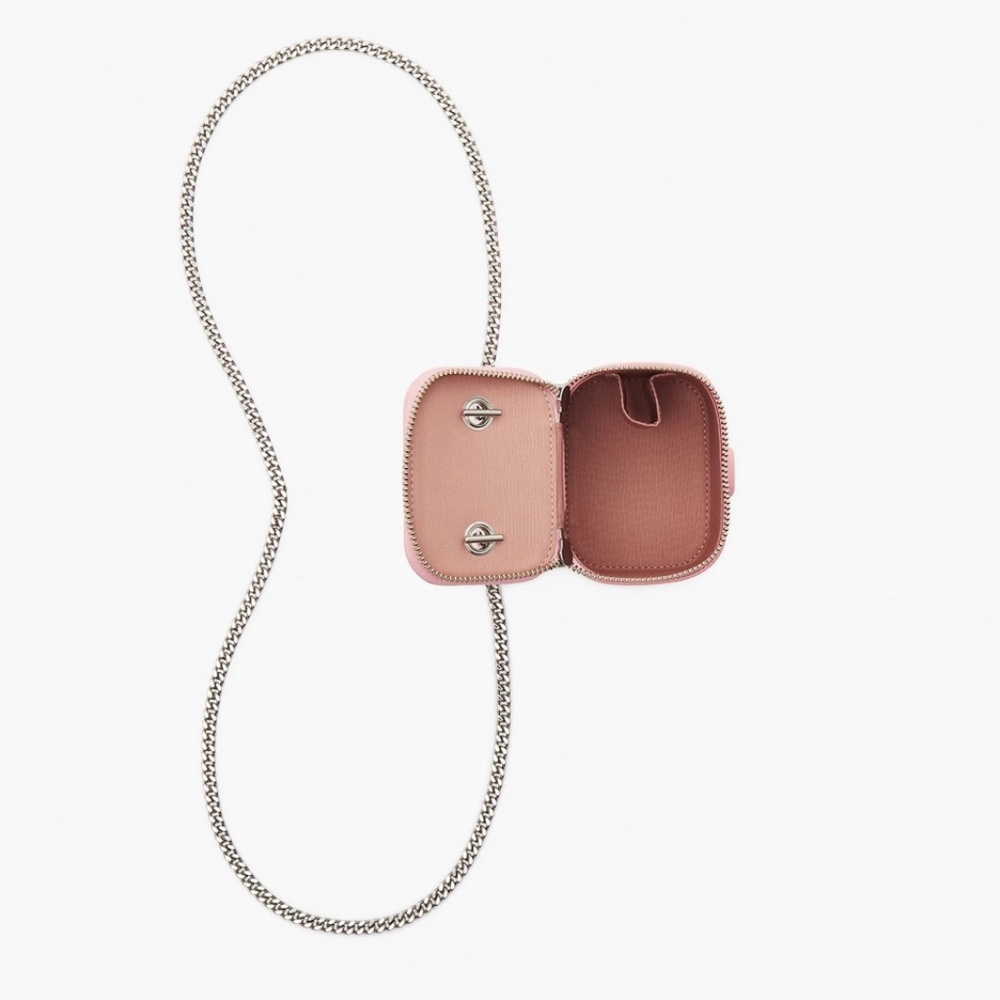 Marc Jacobs Leather Mini Vanity Crossbody Bag - Ribbon Pink - Picture 3 of 12